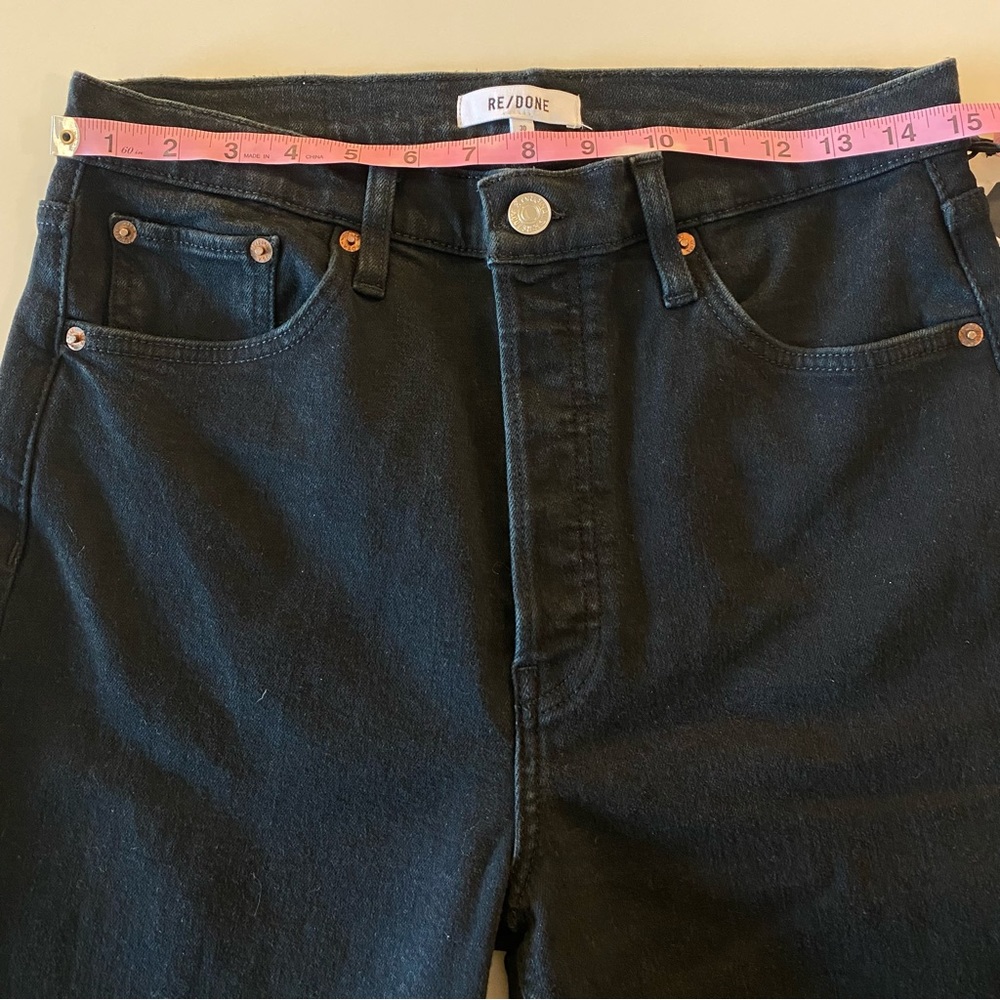 RE/DONE Black 70's Stove Pipe Jeans - Picture 12 of 15